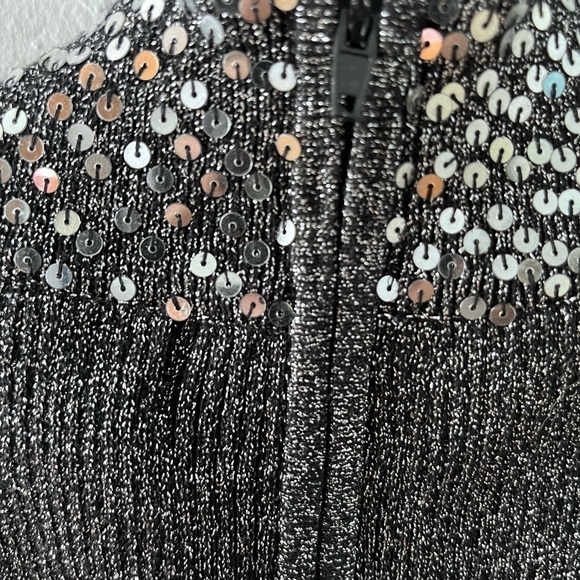 Tanjay Petites Silver Sleeveless Sparkly Top - Picture 5 of 6